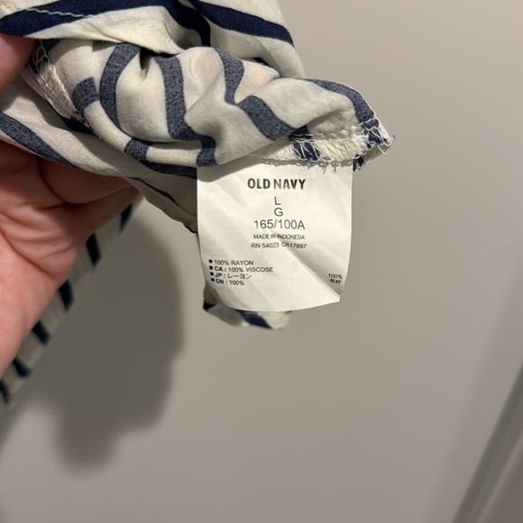 Old Navy Blue & White Stripe Tank Top - Picture 4 of 4
